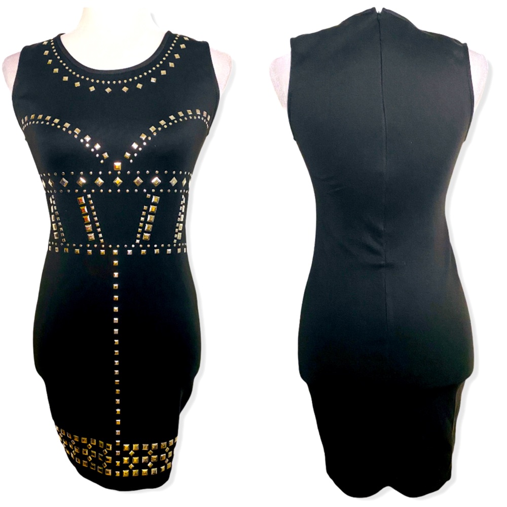 🖤 Stylish Studded Black Dress